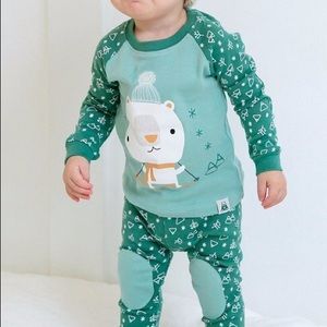 Winter Bear Holiday Christmas Toddler Pajamas